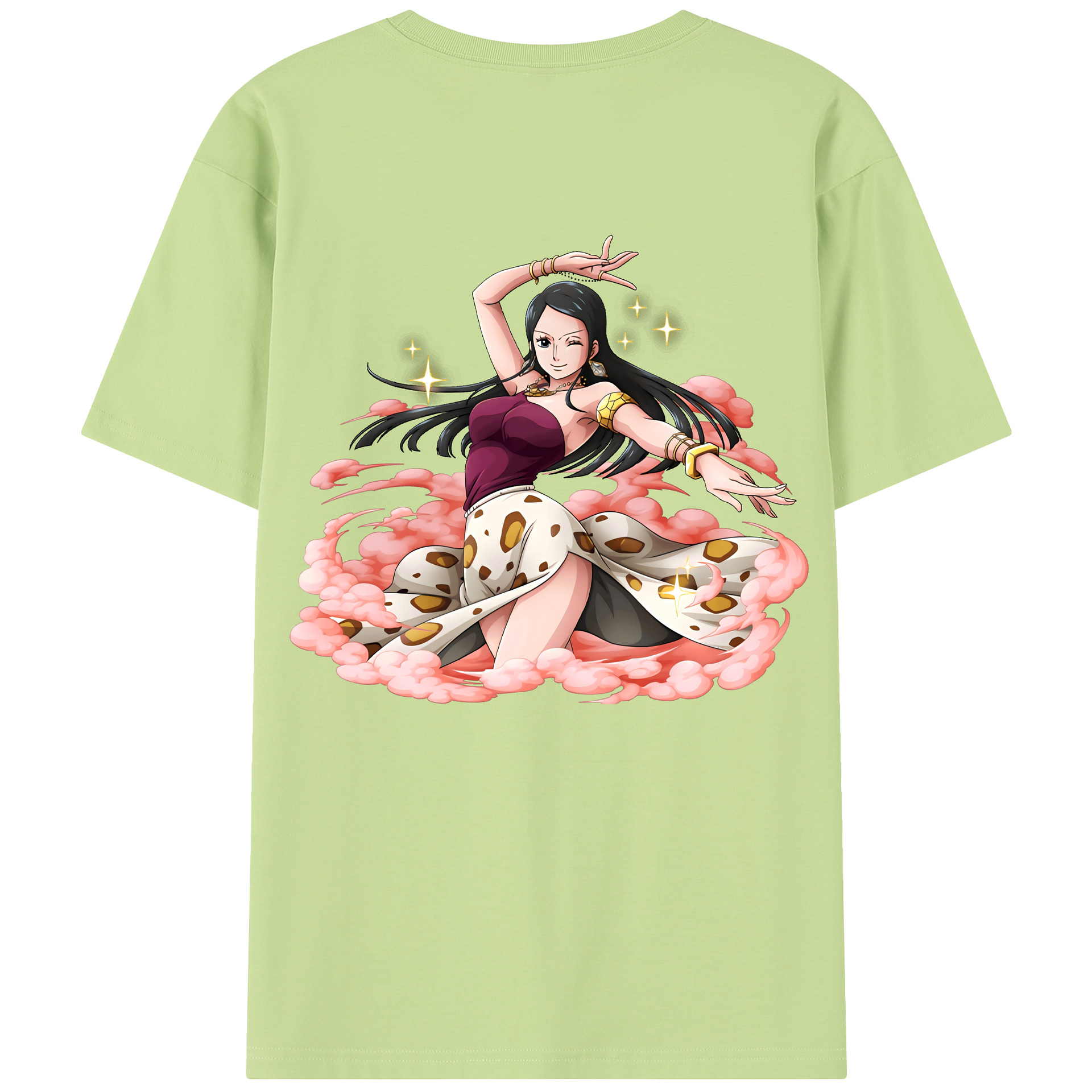 ワンピース ニコ・ロビン ONE PIECE Nico Robin 綿100％半袖Tシャツ（背面プリント）